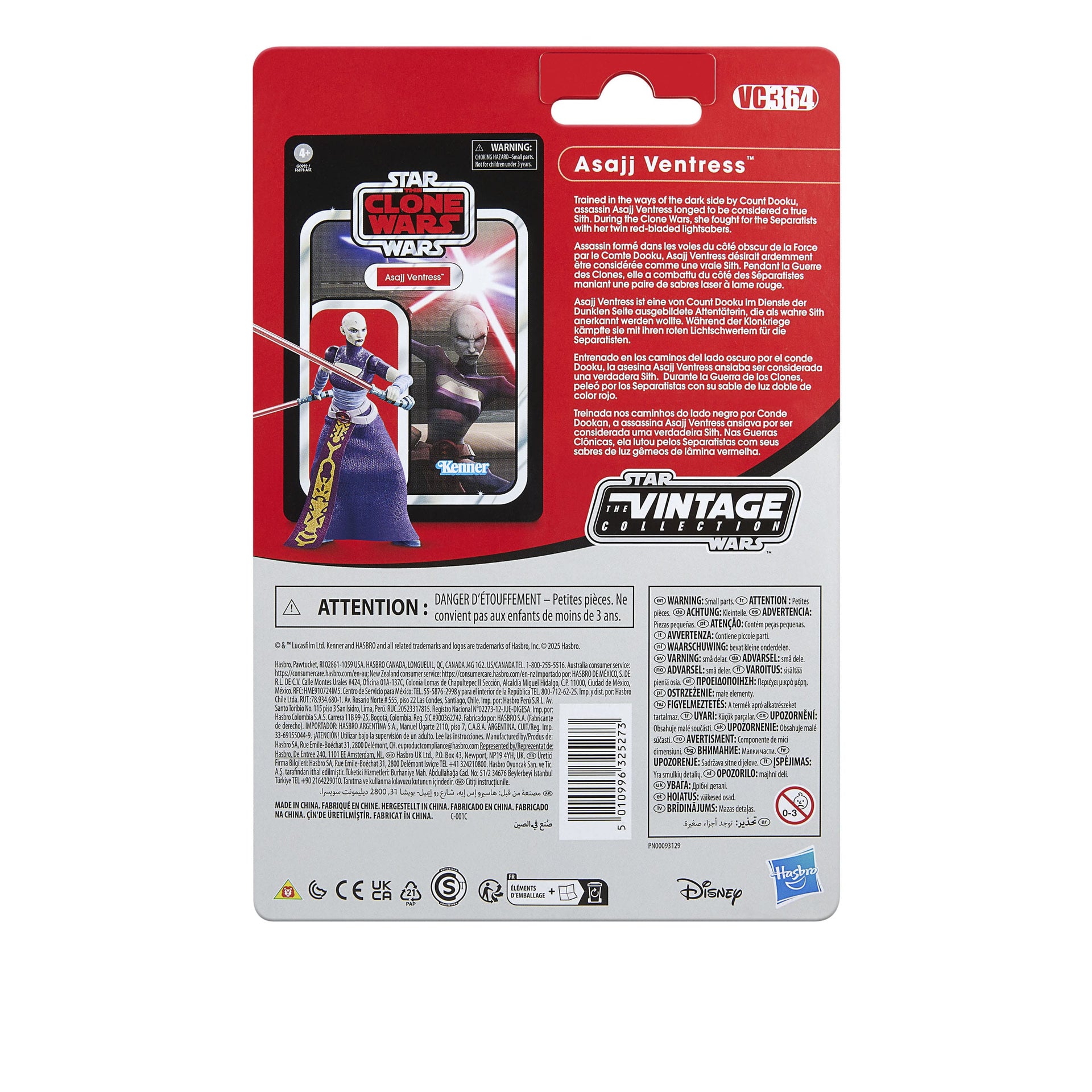 Star Wars: The Clone Wars Vintage Collection Actionfigur Asajj Ventress 10 cm