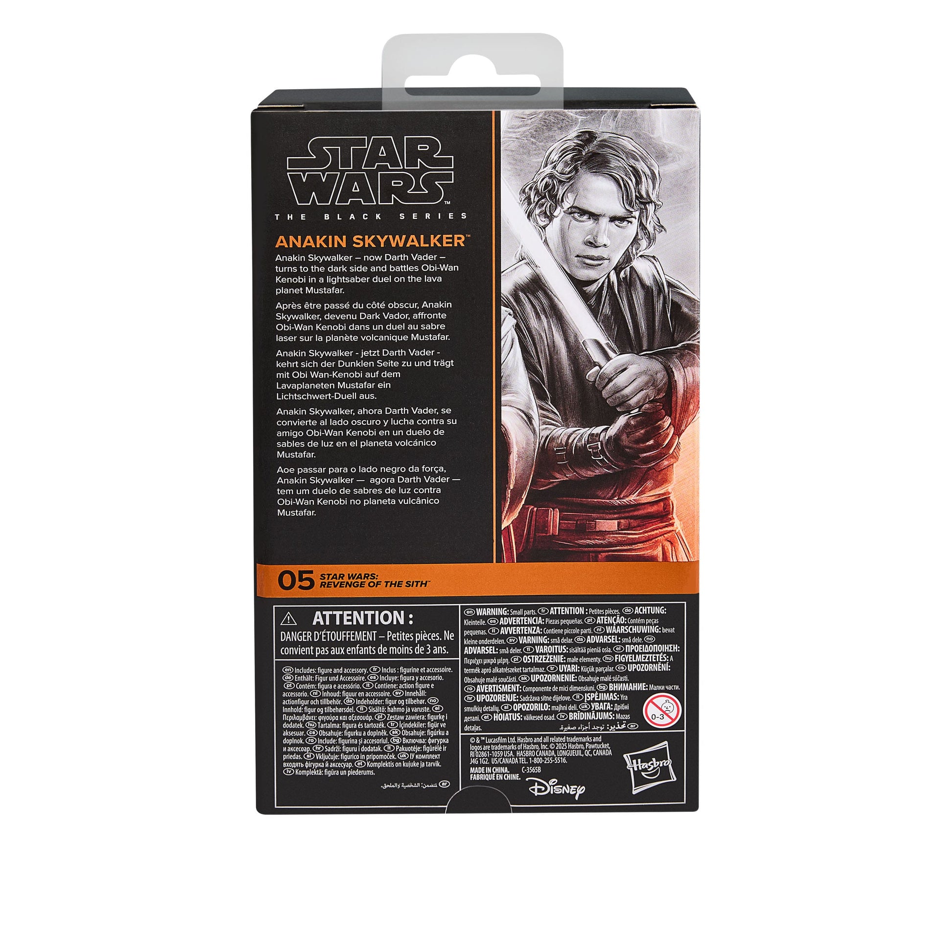 Star Wars Episode III Black Series Actionfigur Anakin Skywalker 15 cm