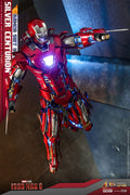 Iron Man 3 Movie Masterpiece Actionfigur 1/6 Silver Centurion (Armor Suit Up Version) 32 cm