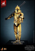 Star Wars Actionfigur 1/6 Clone Trooper (Gold Chrome Version) Exclusive 30 cm