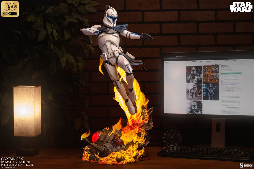 Star Wars Premium Format Figure Captain Rex (Phase 1 Version) Sideshow Exclusive 68 cm