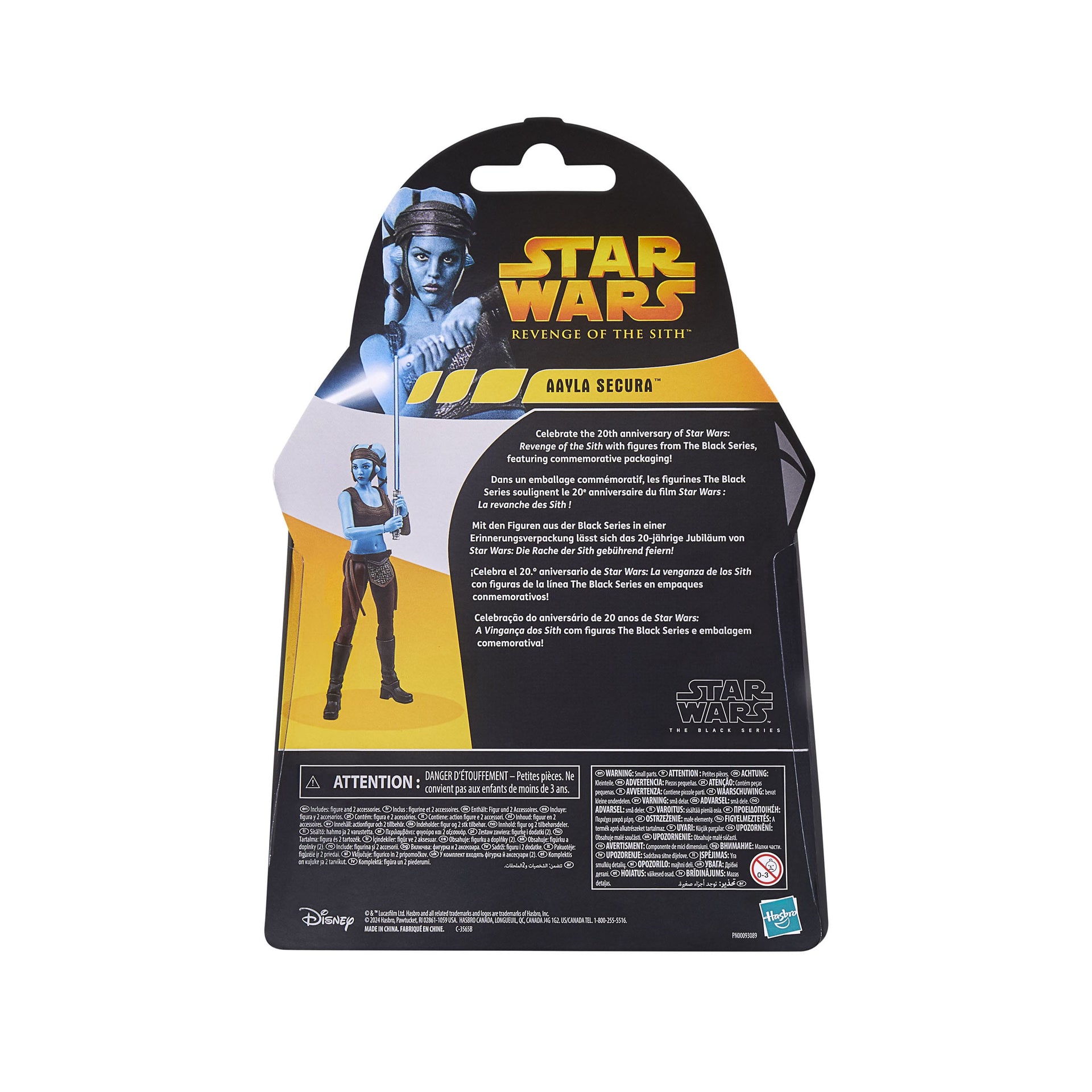 Star Wars Episode III Black Series Actionfigur 20th Anniversary Aayla Secura 15 cm