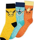 Pokémon socks 3-pack Eevee Evolution 39-42