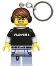 LEGO Minifigures Schlüsselanhänger mit Leuchtfunktion Video Game Guy 8 cm