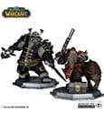 World of Warcraft PVC Statuen 2er-Pack 1/12 Dwarf Hunter: Beast Master & Pandaren: Monk (Gold Label) 15 cm