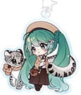Hatsune Miku Acryl Schlüsselanhänger Kawaii Winter Time