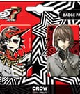 Persona 5 Royal Pinback Buttons Double Pack Crow / Goro Akechi
