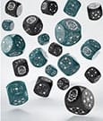 Crosshairs Compact D6 Würfel Set Stürmisch & Schwarz (20)