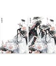 Grandmaster of Demonic Cultivation 3D effect card Wei Wuxian &amp; Lan Wangji 12 x 16 cm