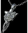 Lord of the Rings Replica 1/1 Pendant &amp; Chain Arwen's Evenstar (Sterling Silver)
