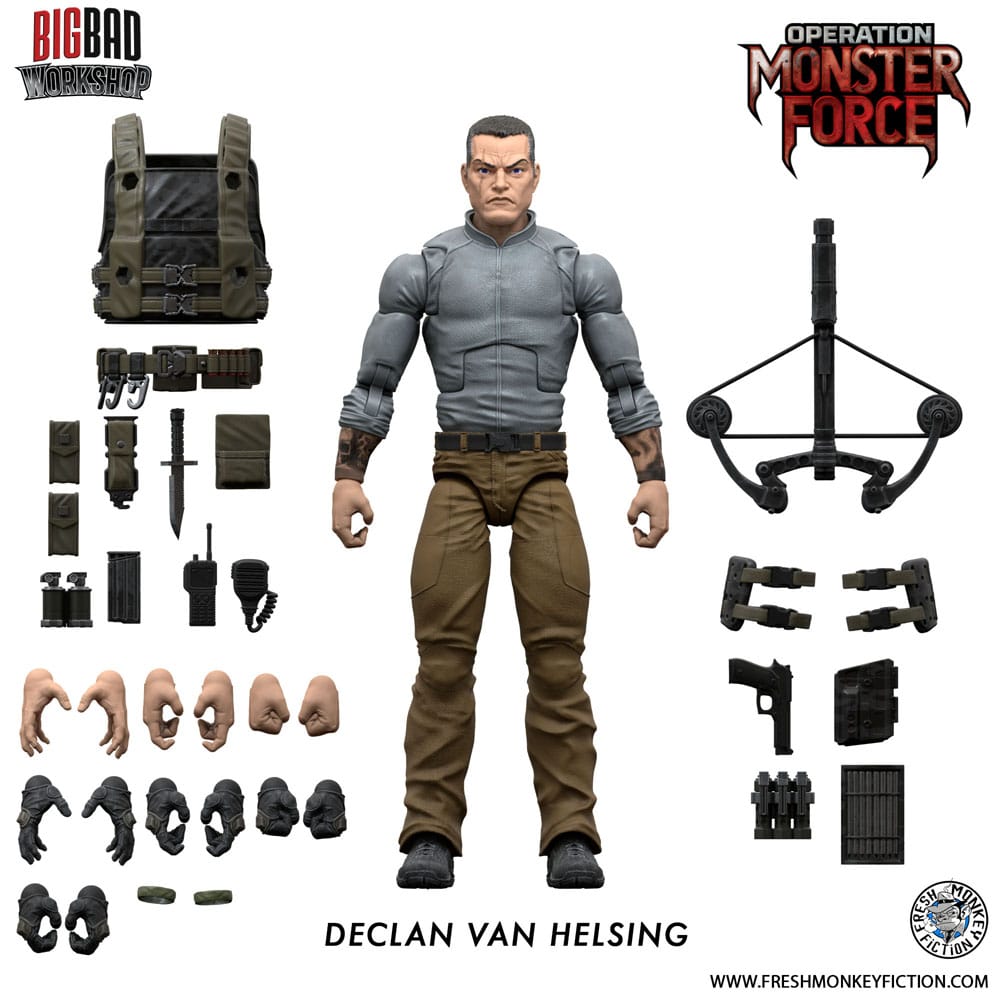 Operation: Monster Force Actionfigur 1/12 Declan Van Helsing 15 cm