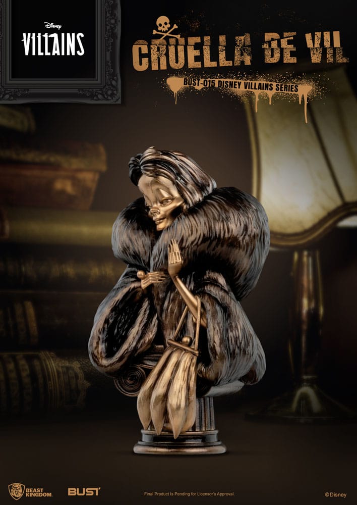 Disney Villains Series PVC Büste Cruella De Vil 16 cm