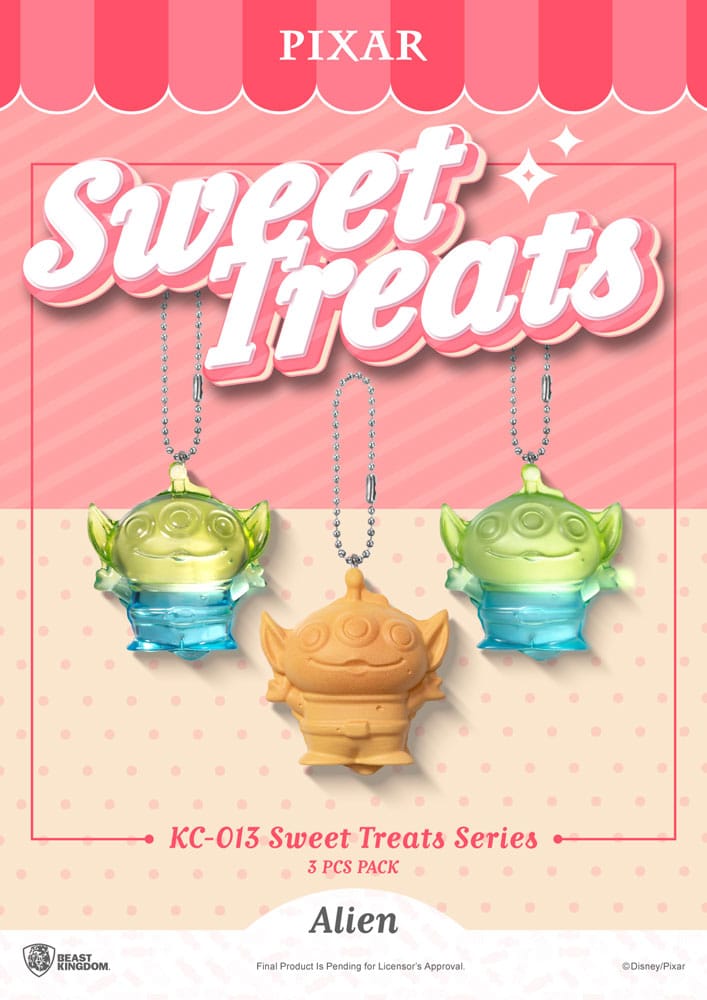 Pixar Sweet Treats Series Schlüsselanhänger 3er-Pack 4 cm
