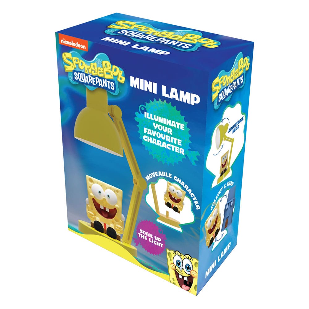 SpongeBob Schwammkopf Mini LED-Lampe mit Figur 10 cm