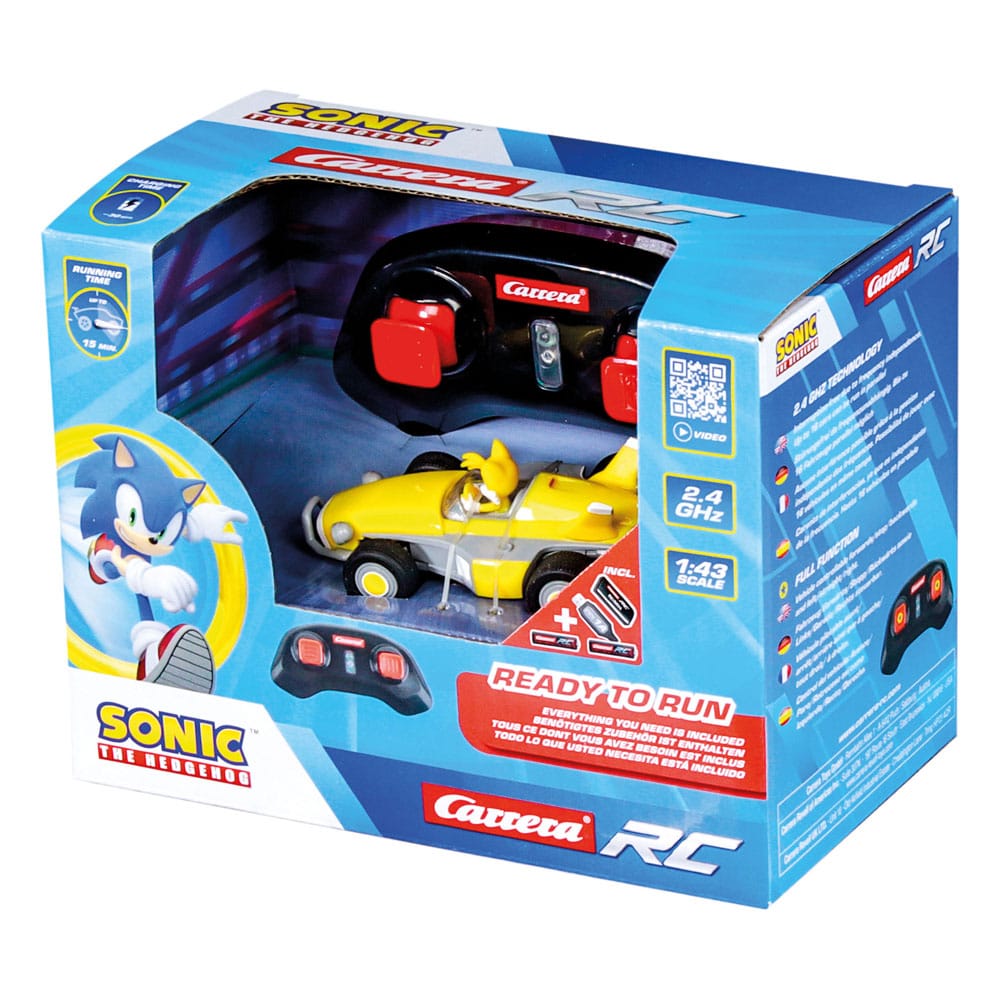 Sonic the Hedgehog RC Ferngesteuertes Auto 1/43 2,4GHz Mini Tails