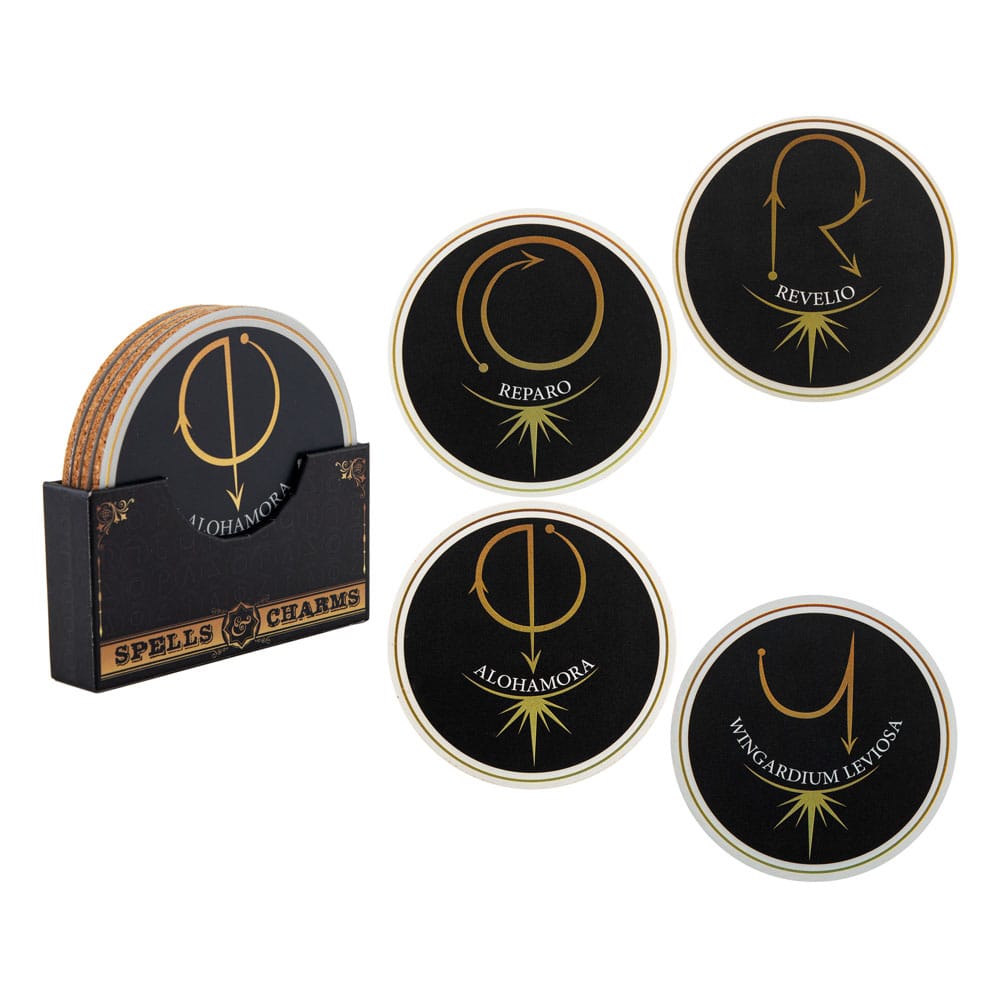 Harry Potter Coasters 4-Pack Spell &amp; Charms