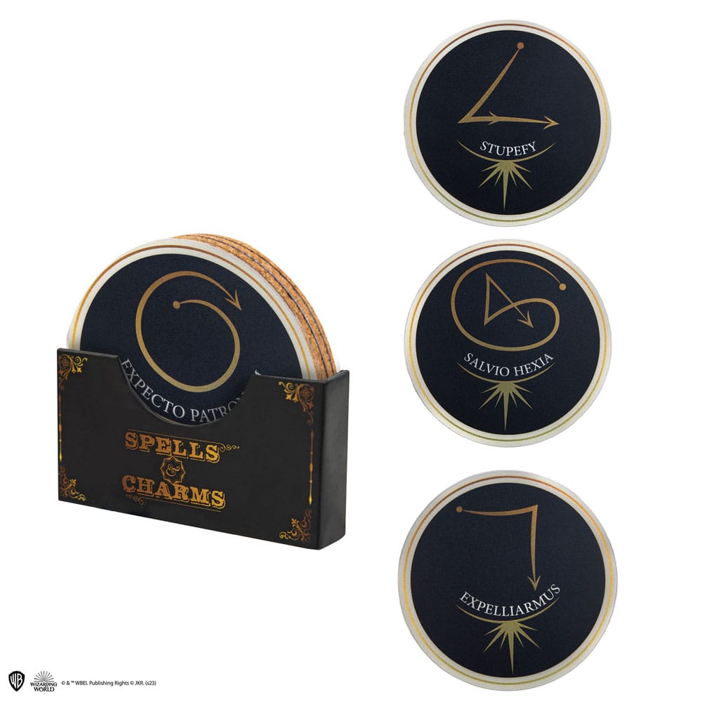 Harry Potter Coasters 4-Pack Spell &amp; Charms