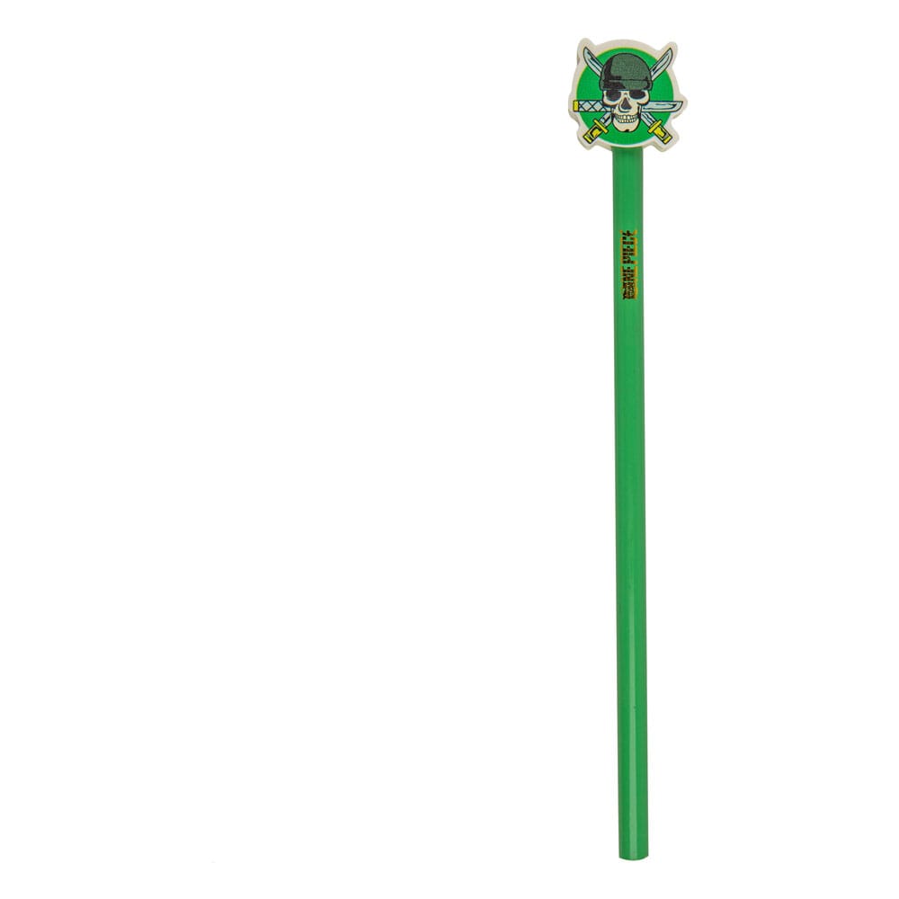 One Piece pencils with eraser topper Zoro