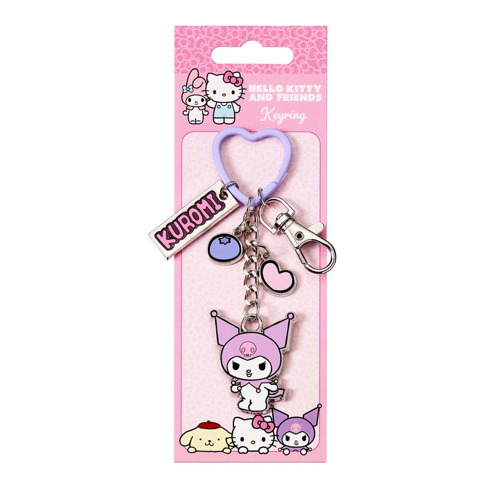 Hello Kitty Schlüsselanhänger mit Kuromi Anhänger 15 cm