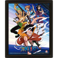 One Piece 3D-Effekt Poster Straw Hat Pirates Assault 26 x 20 cm