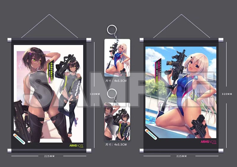 Arms Note Statuen 1/7 Swim Team Bucho-chan and Kohai-chan 22 cm