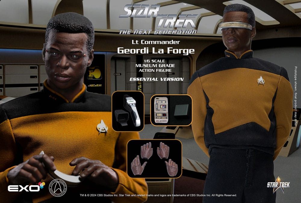 Star Trek: The Next Generation Actionfigur 1/6 Lt. Commander Geordi La Forge (Essentials Version) 28 cm
