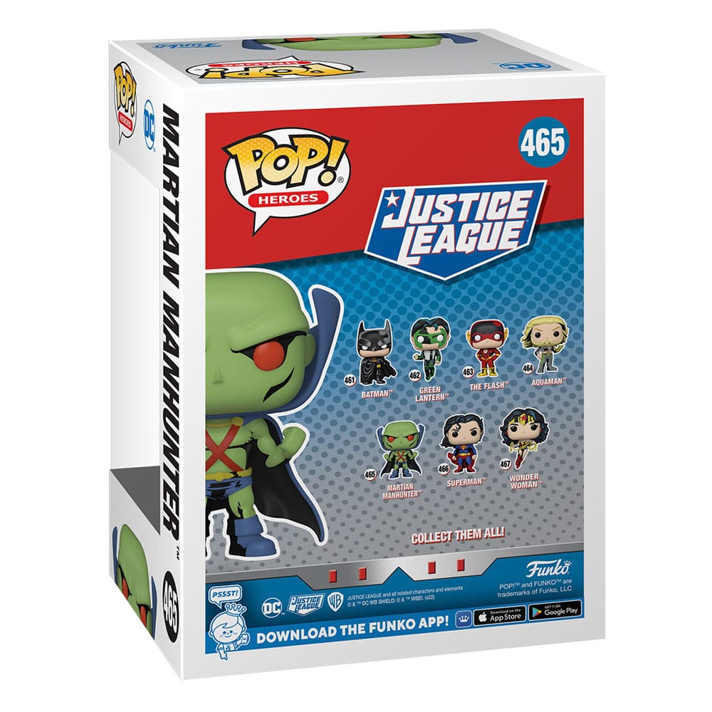 DC Comics POP! Heroes Vinyl Figur JL Comic - Martian Manhunter 9 cm