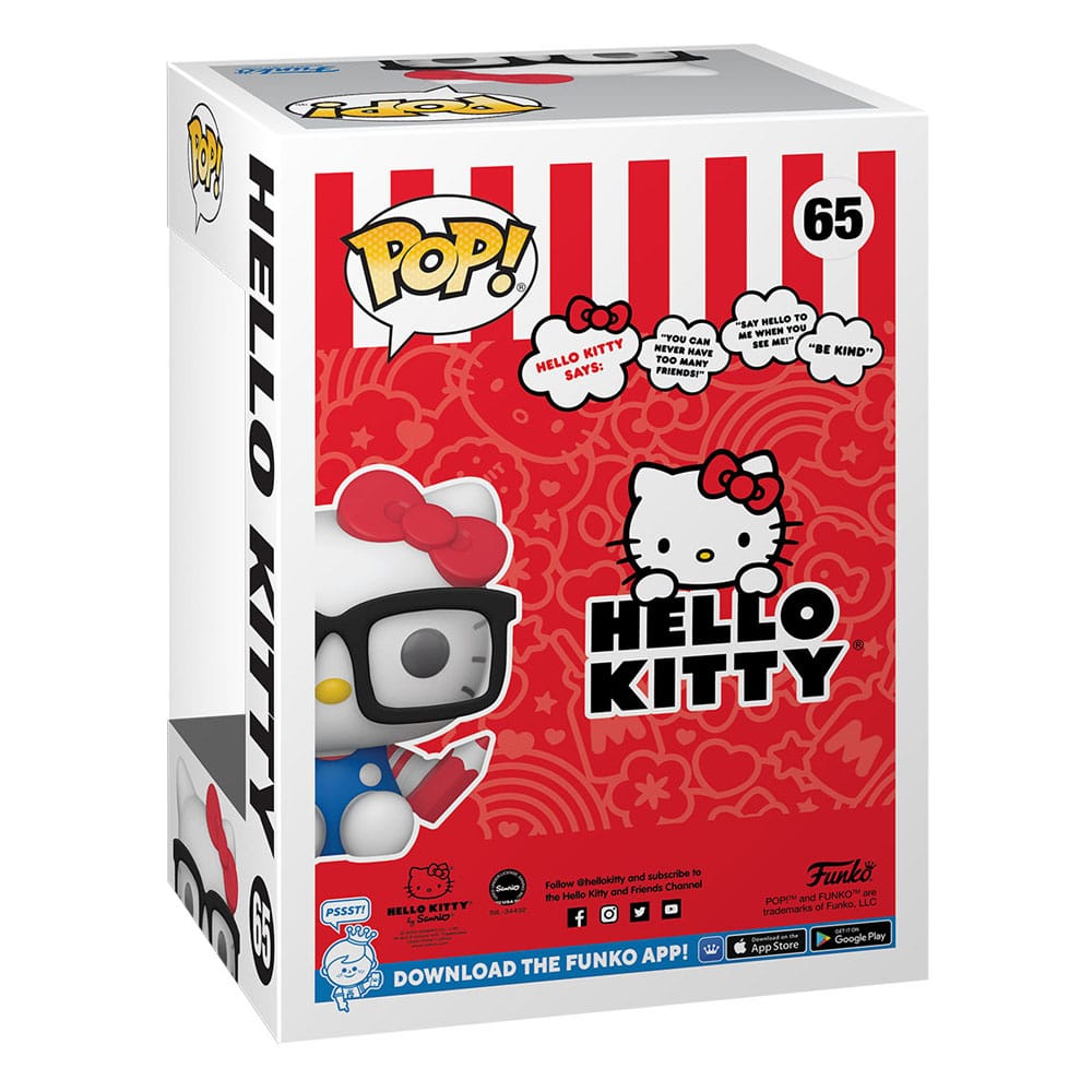 Hello Kitty POP! Sanrio Vinyl Figur Hello Kitty Nerd 9 cm