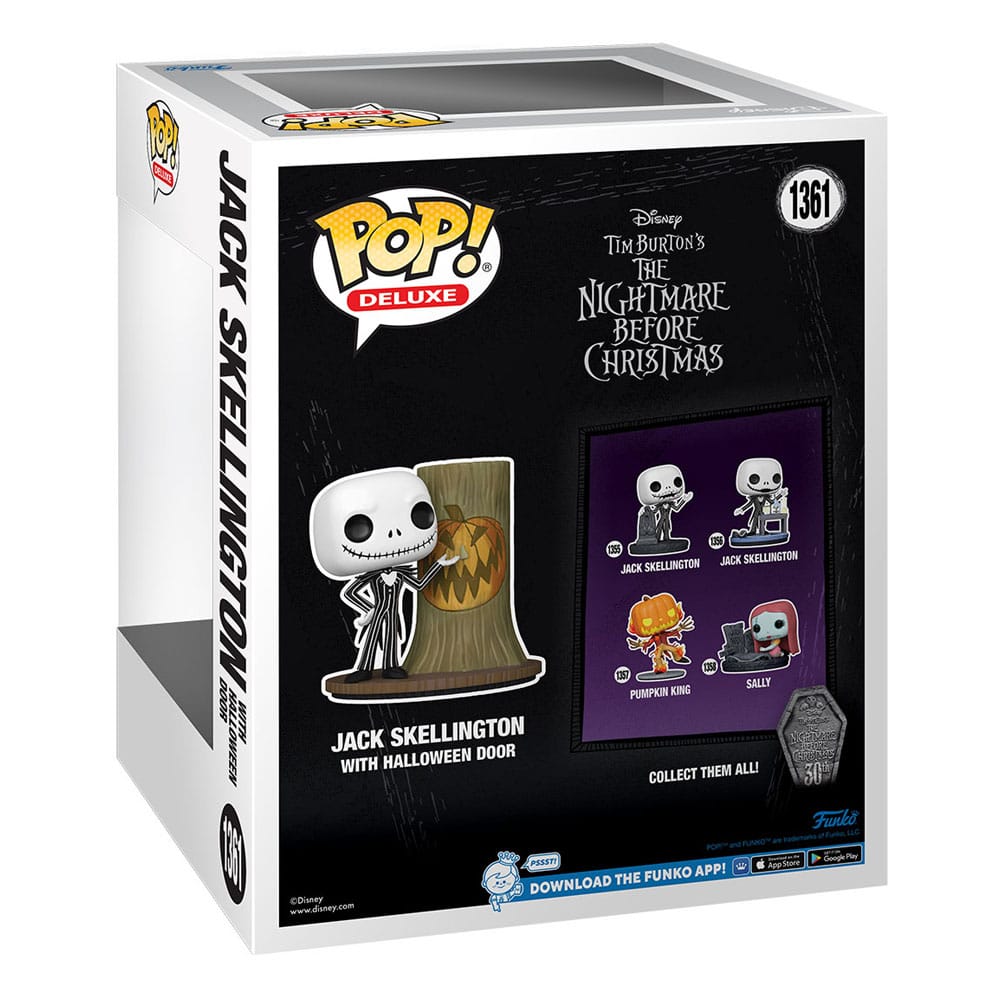 Nightmare before Christmas 30th POP! Deluxe Vinyl Figur Jack w/H.Town Door 9 cm