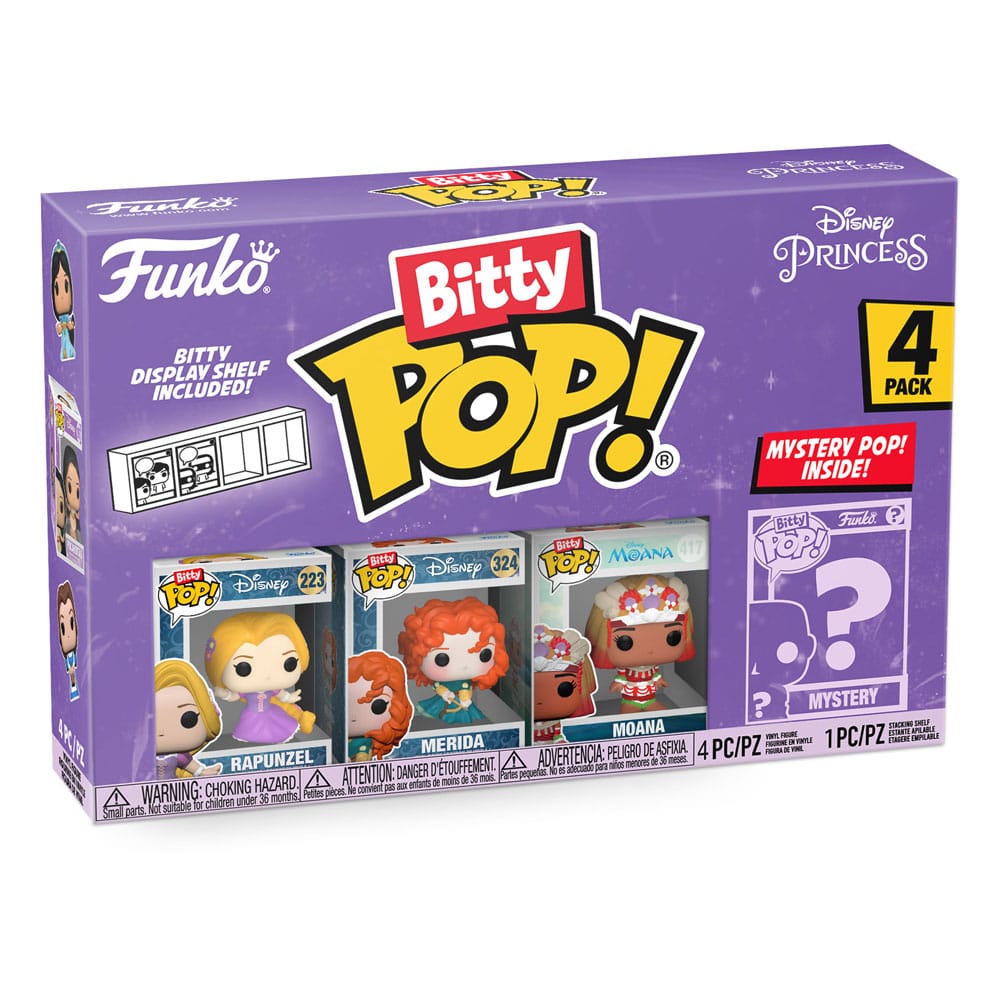 Disney Princesses Bitty POP! Vinyl figures pack of 4 Rapunzel 2.5 cm