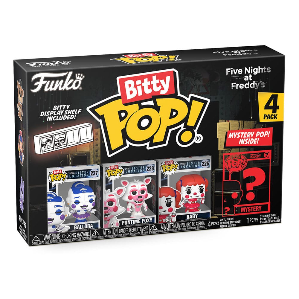 Five Nights at Freddy's Bitty POP! Vinyl figures pack of 4 Ballora 2.5 cm