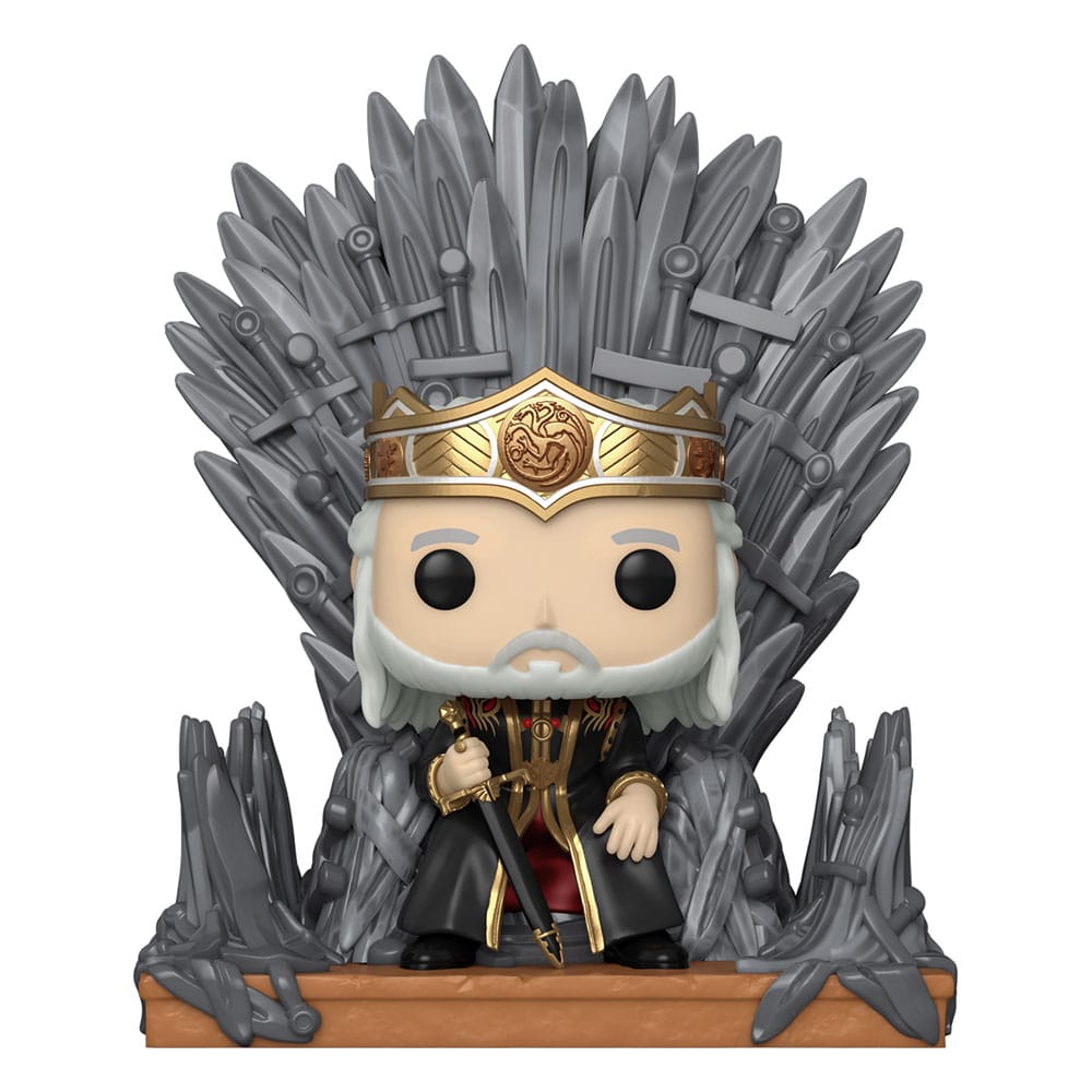 House of the Dragon POP! Deluxe vinyl figure Viserys on Throne 9 cm