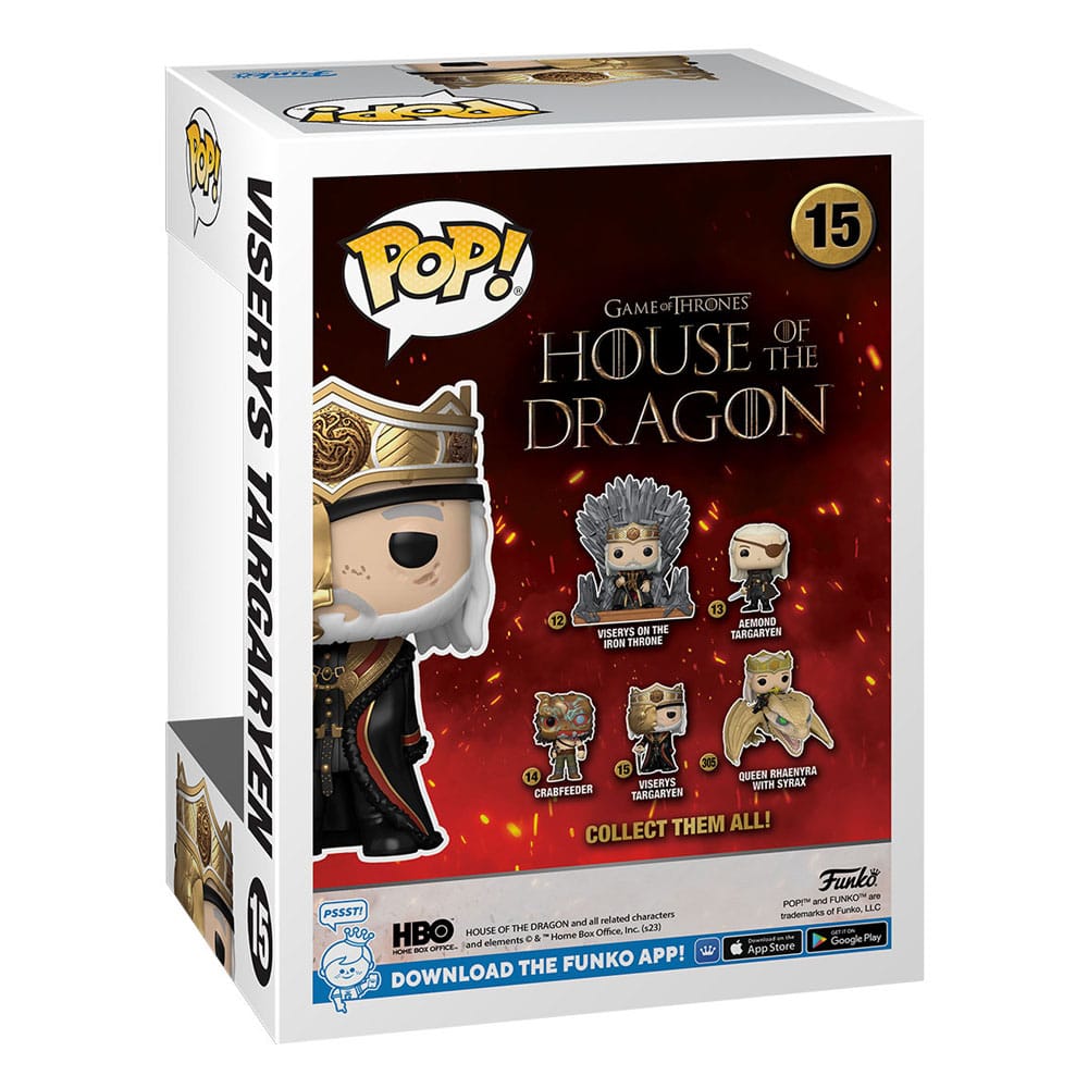 House of the Dragon POP! TV Vinyl Figures Masked Viserys 9 cm Assortment (6)
