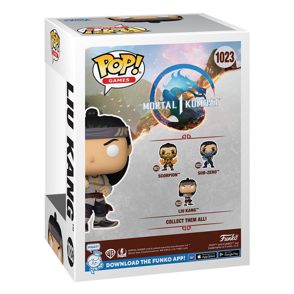 Mortal Kombat POP! Games Vinyl Figur Liu Kang (God of Fire) 9 cm