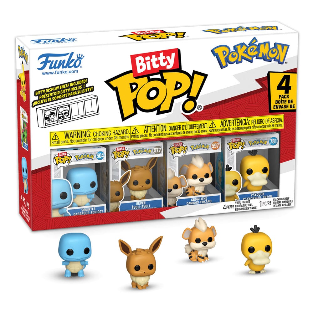 Pokémon Bitty POP! Vinyl Figuren 4er-Pack Series 4 2 cm