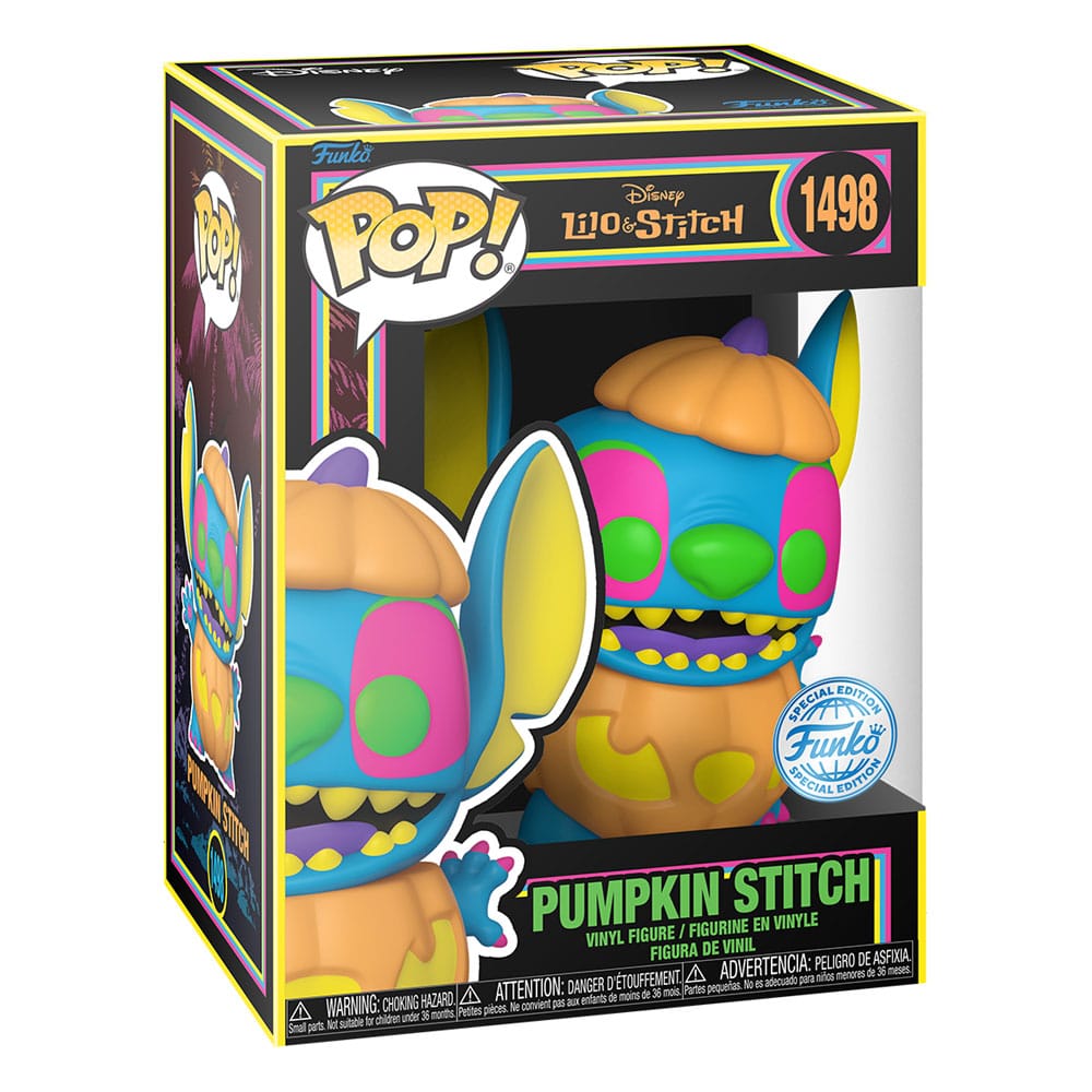 Lilo &amp; Stitch POP! Disney vinyl figure Blacklight Pumpkin Stitch 9 cm