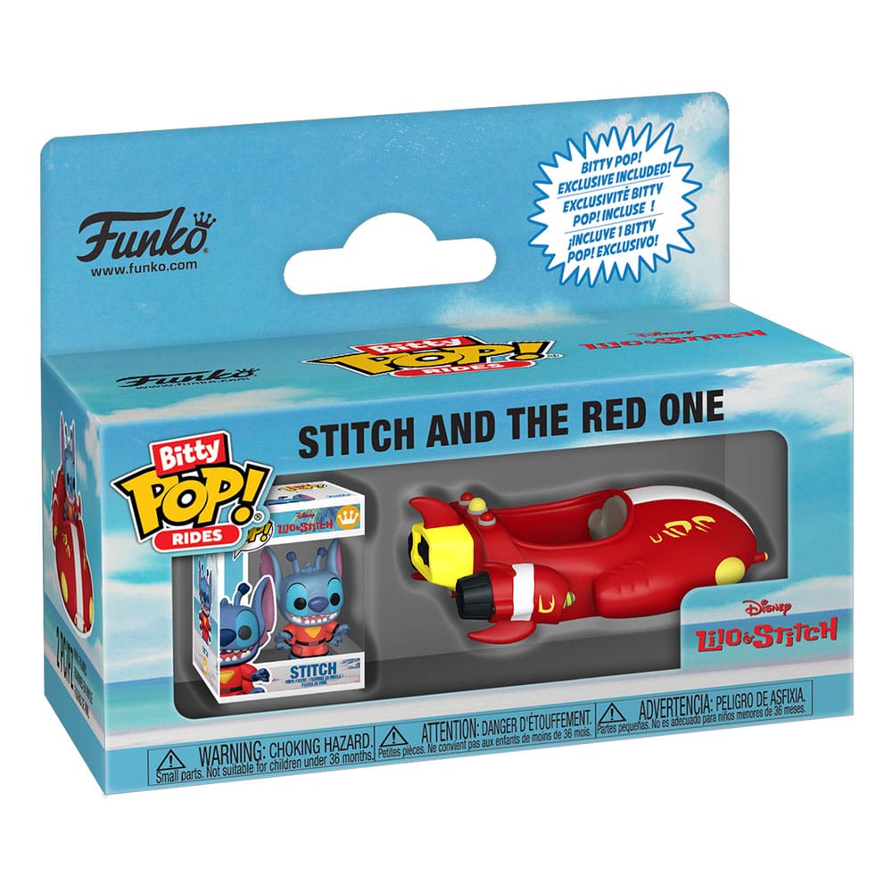 Lilo & Stitch Bitty POP! Rides Vinyl Figur Stitch and The Red One