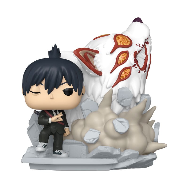 Chainsaw Man POP Moments Vinyl Figuren Aki (Fox Devil) 9 cm