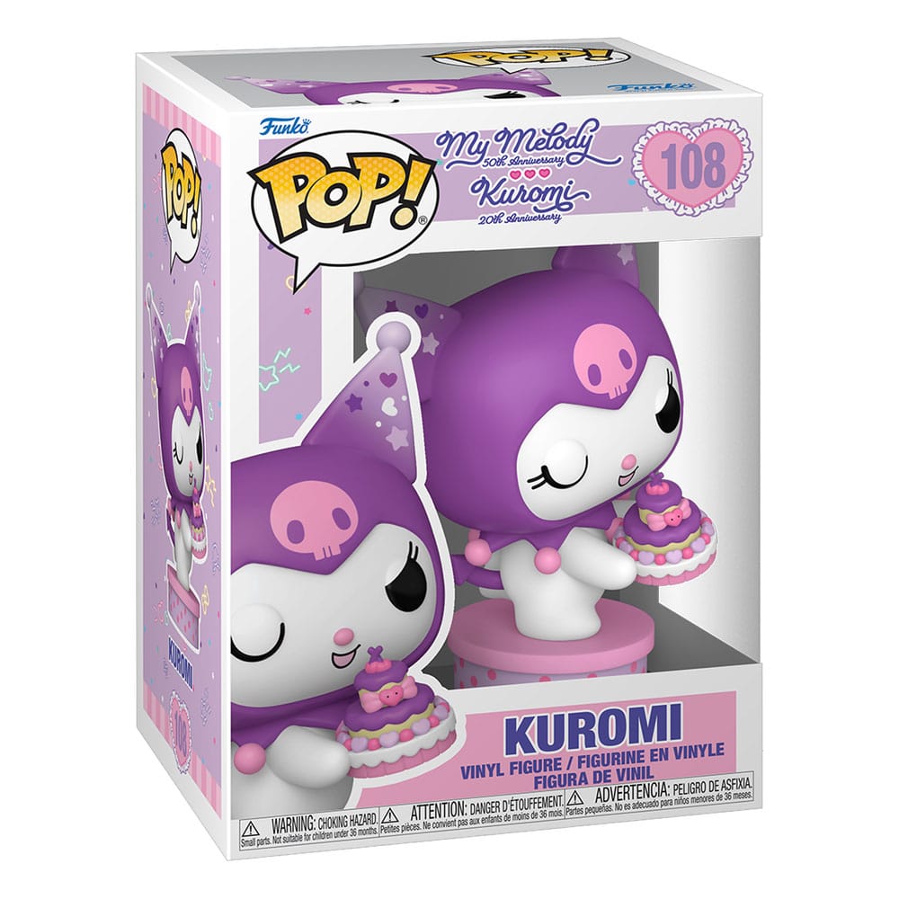 Hello Kitty and Friends POP! Vinyl figure Kuromi with Cake (20th Anniversary) 9 cm