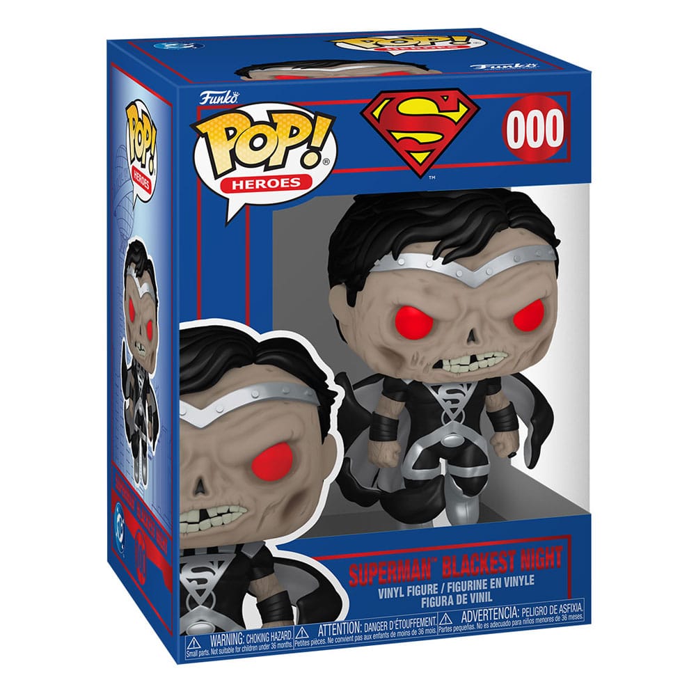 DC Comics POP! Heroes Vinyl Figur Superman Blackest Night 9 cm