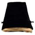 FanRoll Würfelbeutel Velvet Black with Gold Satin Small