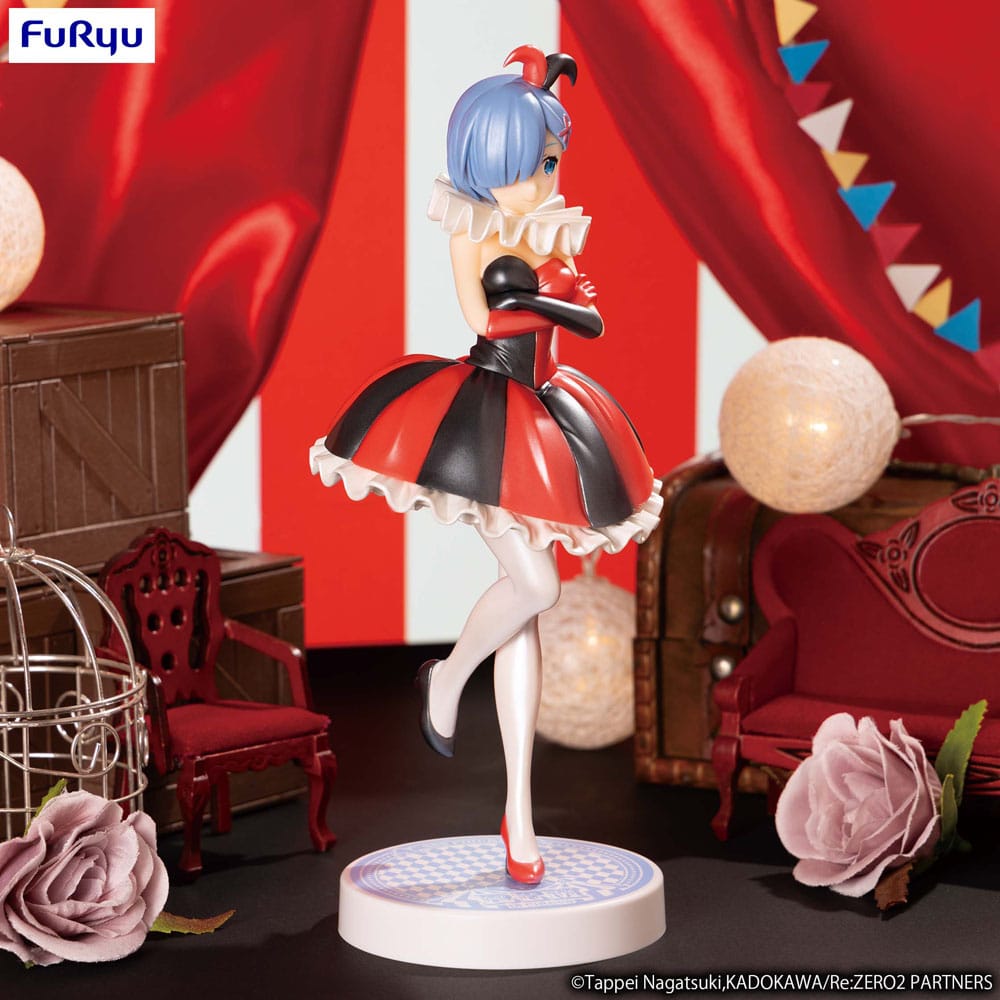 Re:ZERO SSS PVC Statue Rem in Circus Pearl Color Ver. 21cm