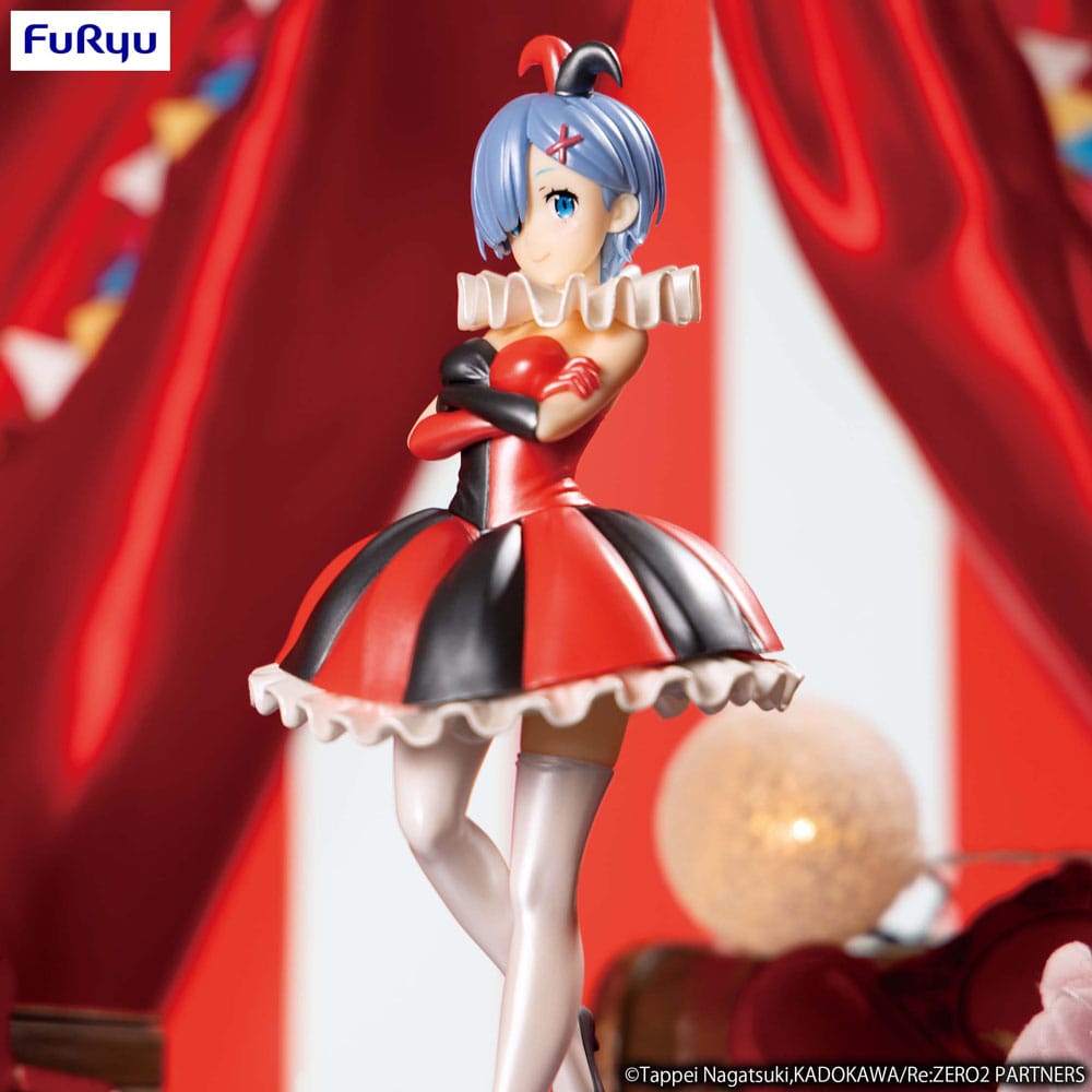 Re:ZERO SSS PVC Statue Rem in Circus Pearl Color Ver. 21cm