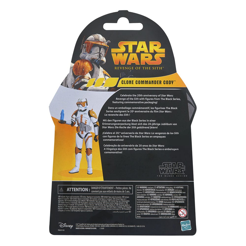 Star Wars Episode III Black Series Actionfigur Clone Commander Cody 15 cm