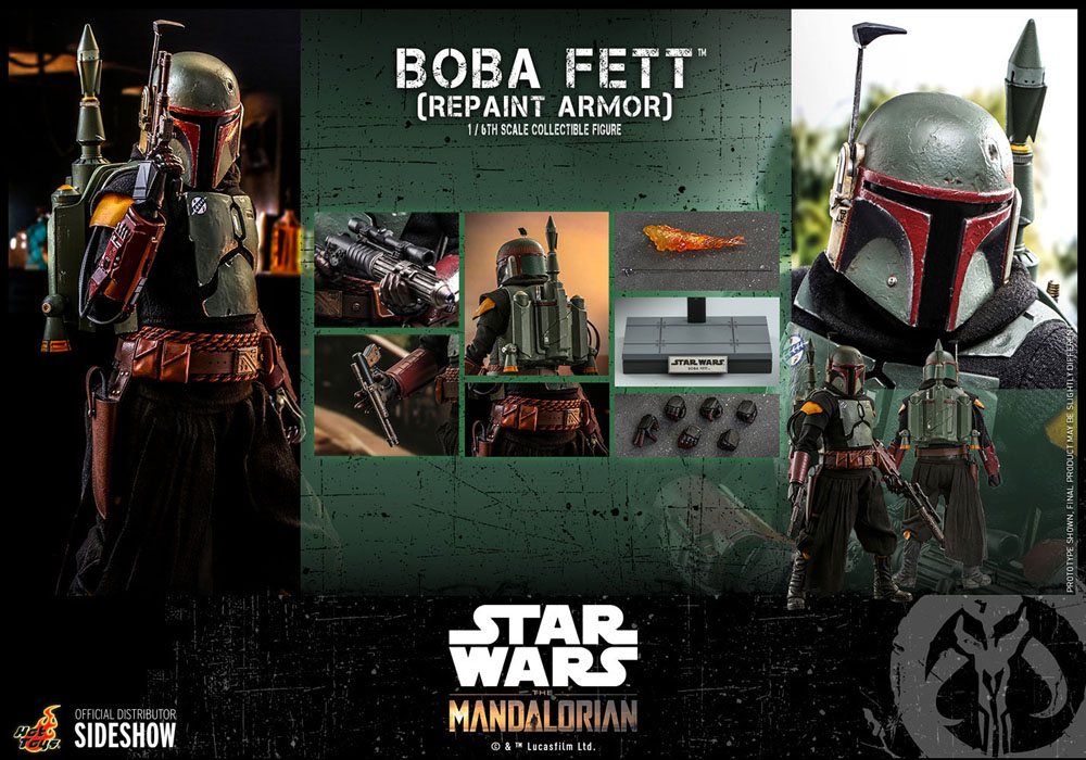 Star Wars The Mandalorian Actionfigur 1/6 Boba Fett (Repaint Armor) 30 cm
