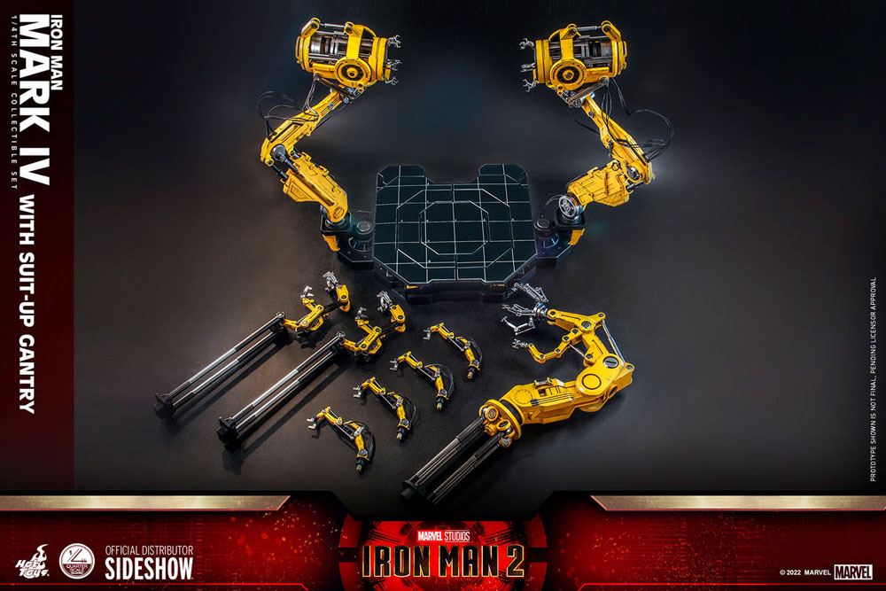 Iron Man 2 Actionfigur 1/4 Iron Man Mark IV mit Suit-Up Gantry 49 cm
