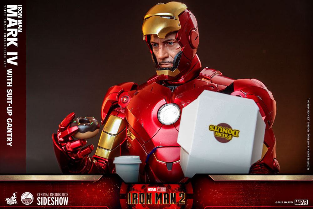 Iron Man 2 Actionfigur 1/4 Iron Man Mark IV mit Suit-Up Gantry 49 cm