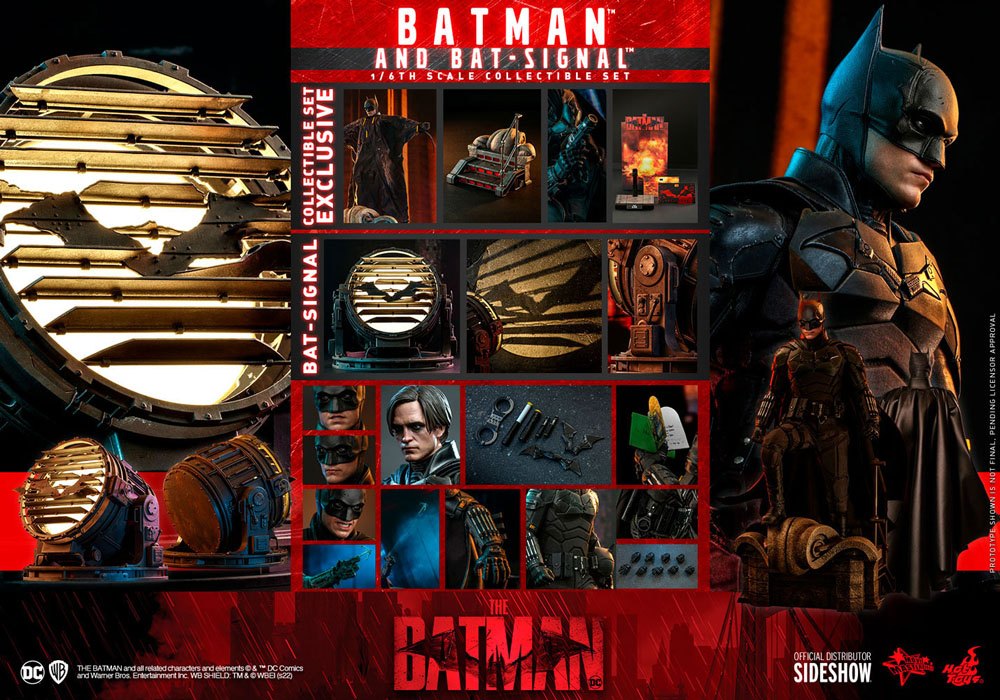The Batman Movie Masterpiece Actionfigur 1/6 Batman with Bat-Signal 31 cm