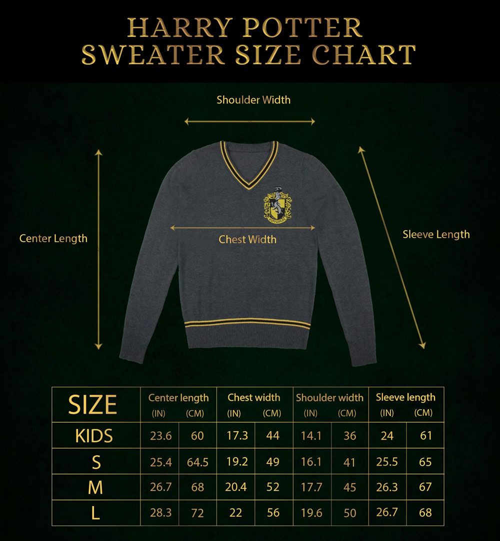 Harry Potter Hufflepuff Knitted Sweater Size XL
