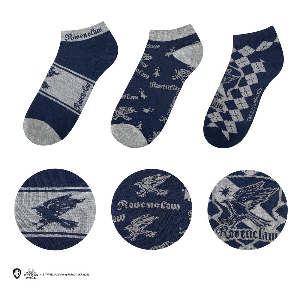 Harry Potter Ankle Socks 3 Pack Ravenclaw